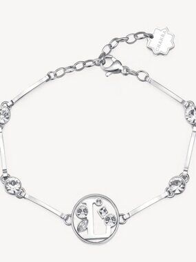 Brosway Italia Silver Letter L  Bracelet with Swarovski Crystals